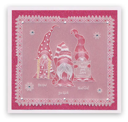 Barbara's Güd Gnomes A5 Square Groovi Plate