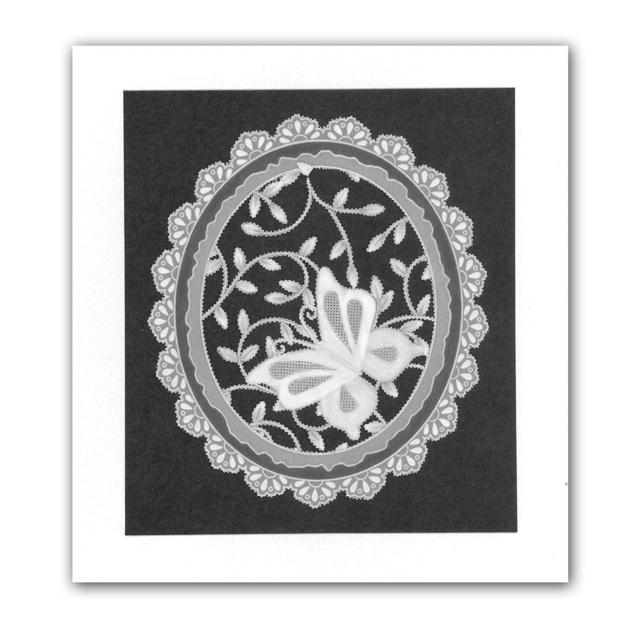 Nested Deckle Circles & Squares A5 Square Groovi Plate Set