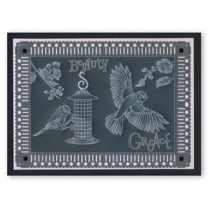 Beauty & Hope Word Chains Groovi Border Plate