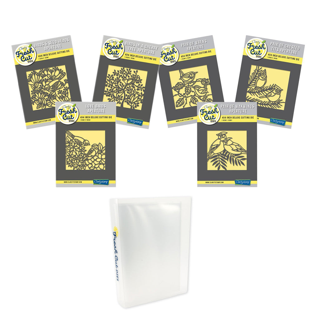 Birds & Foliage Aperture Clarity Fresh Cut Die Collection & Storage Folder