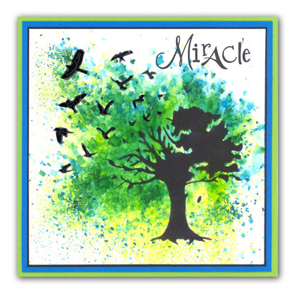 Bird Tree A6 Stamp & Stencil Duo