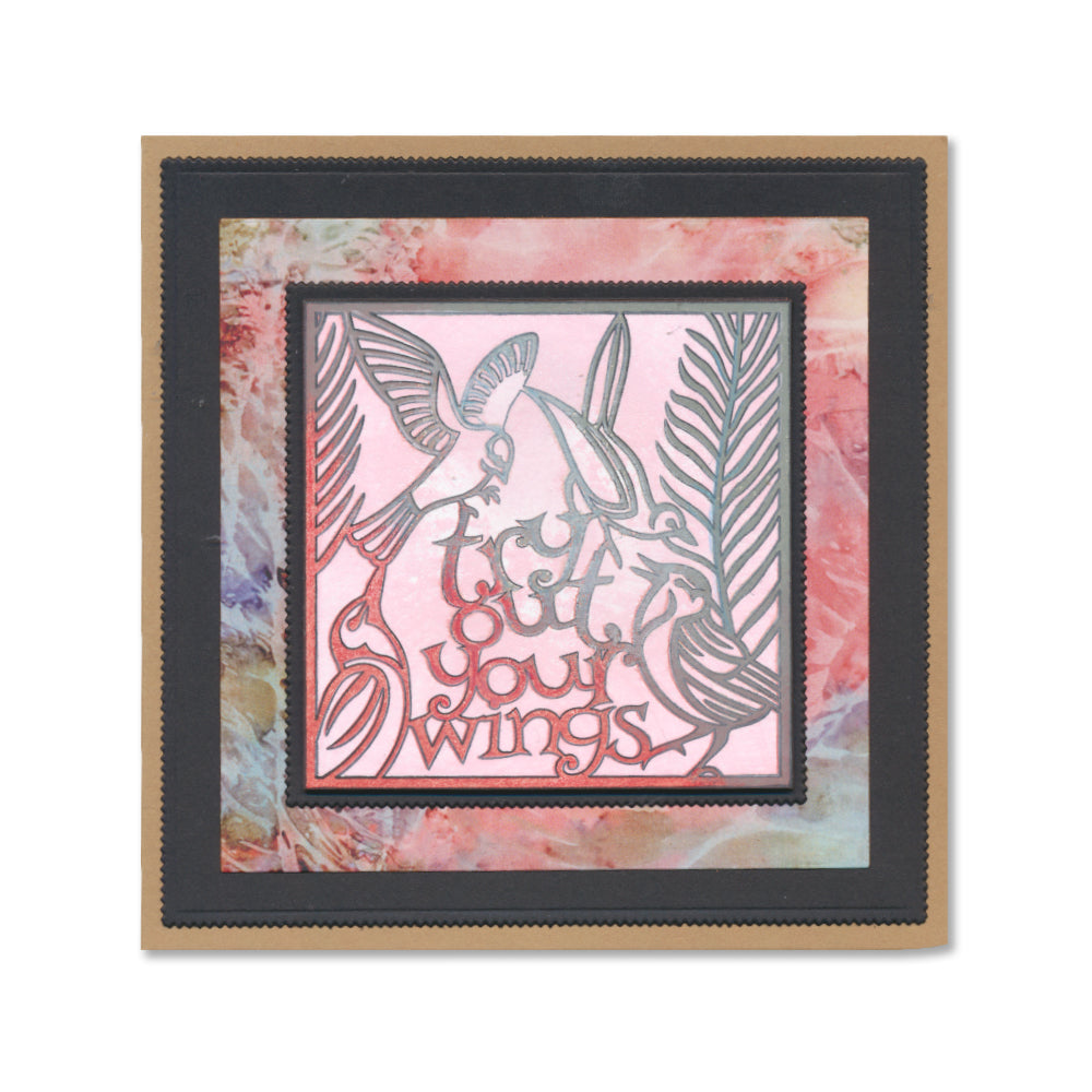 CLEARANCE Try Out Your Wings - Three Way Overlay A4 Slim Stamp Set
