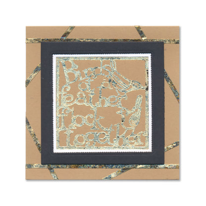 CLEARANCE Birds of a Feather - Three Way Overlay A4 Slim Stamp Set