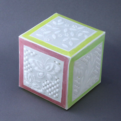 Christmas Cube Box Tem-plate A4 & Border Groovi Collection