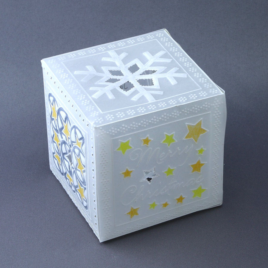 Christmas Cube Box A4 Groovi Tem-plate