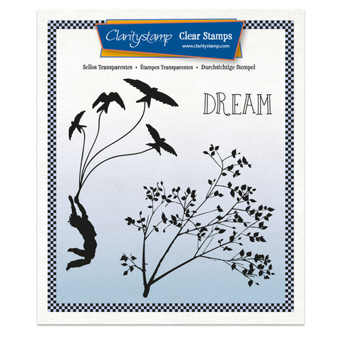 XL Fly Away A5 Square Stamp Set