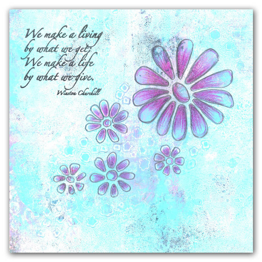 Jo's Bubbles & Flower Power 7" x 7" Stencil Collection