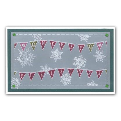 Bunting & Baubles Groovi Border Plate Set