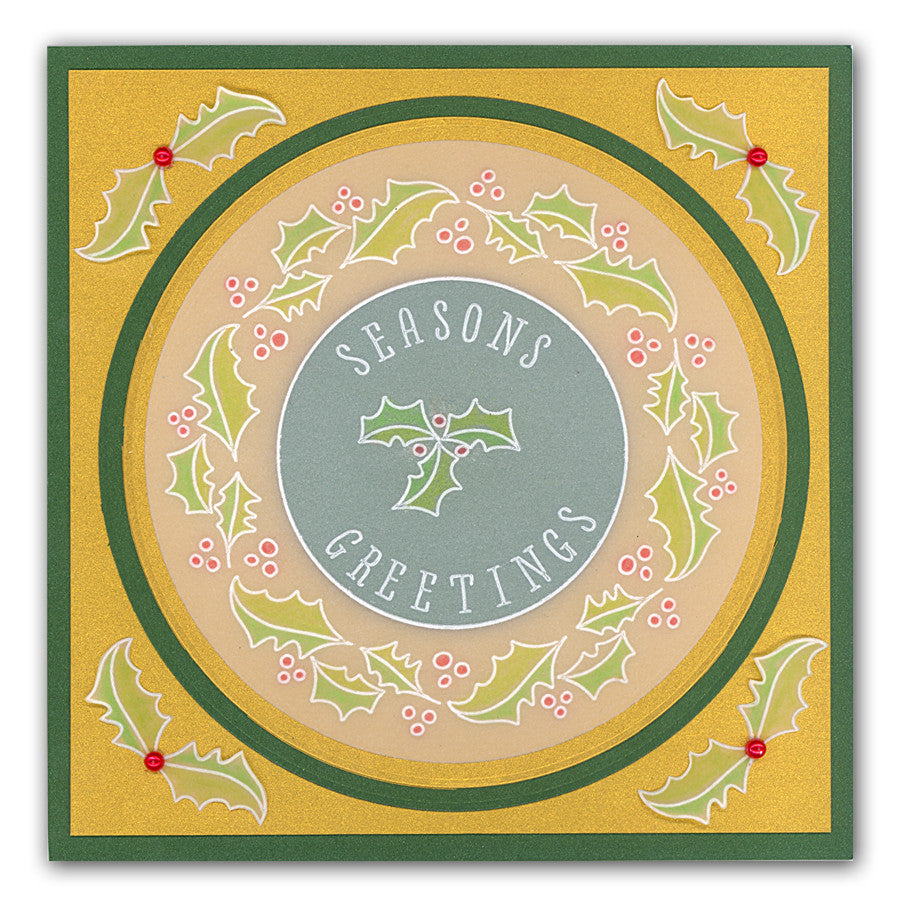 Bunting & Baubles Groovi Border Plate Set