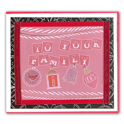 Bunting & Baubles Groovi Border Plate Set