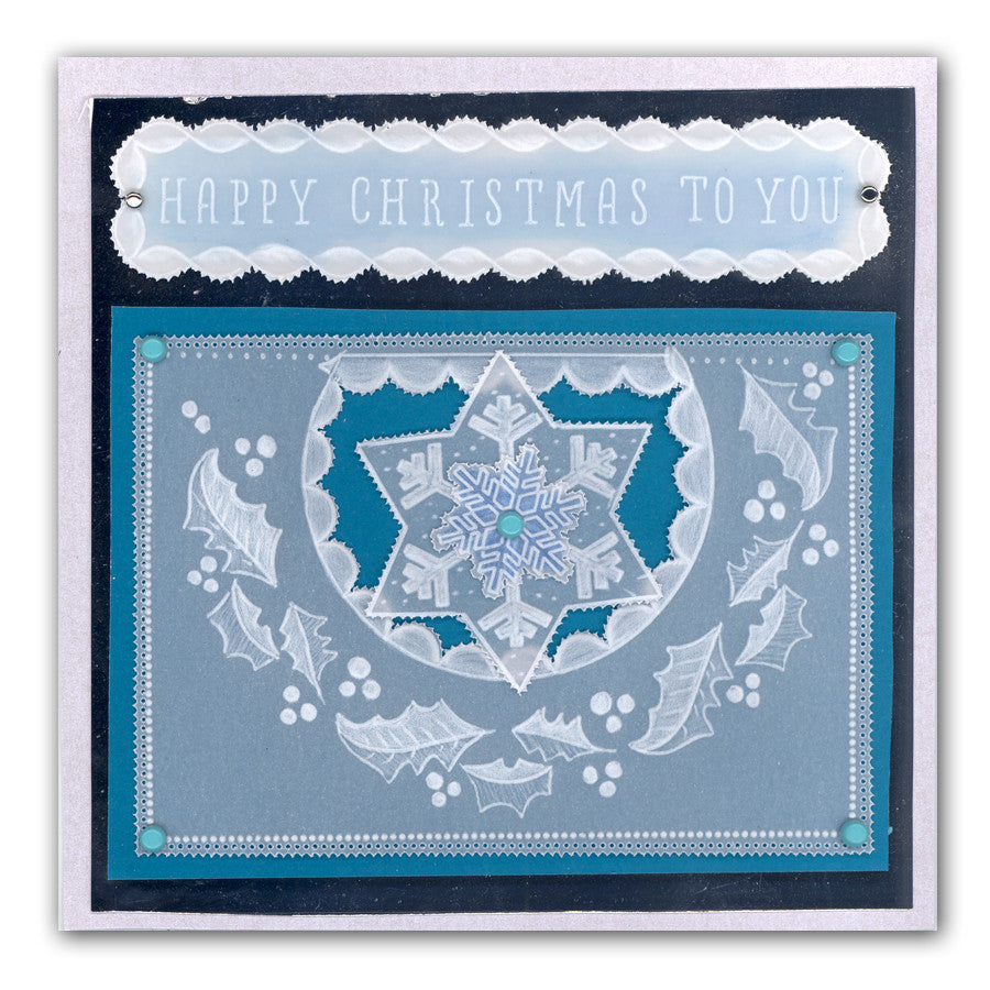 Bunting & Baubles Groovi Border Plate Set