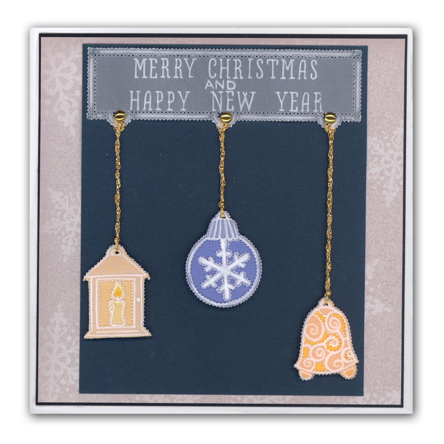 Bunting & Baubles Groovi Border Plate Set