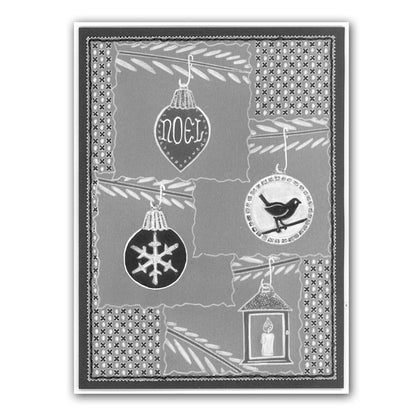 Bunting & Baubles Groovi Border Plate Set