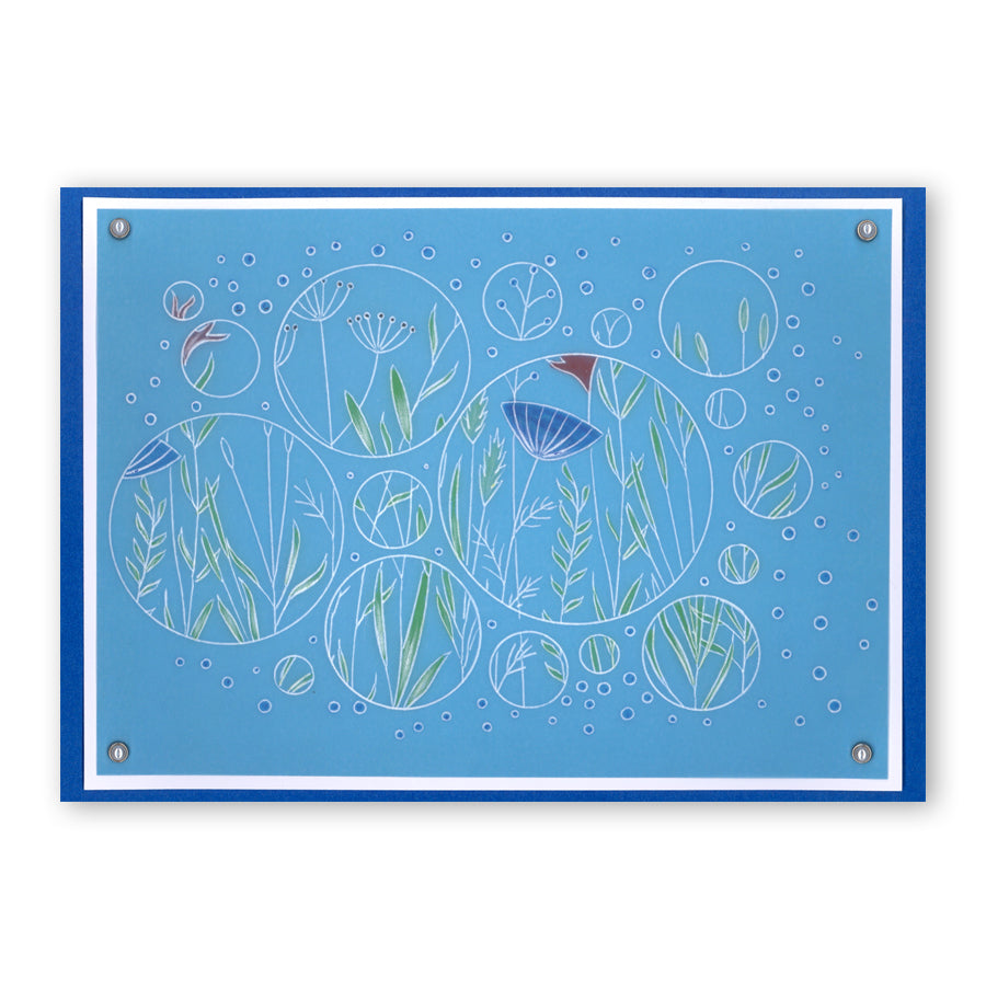 Butterfly Wreath A5 Square Groovi Plate