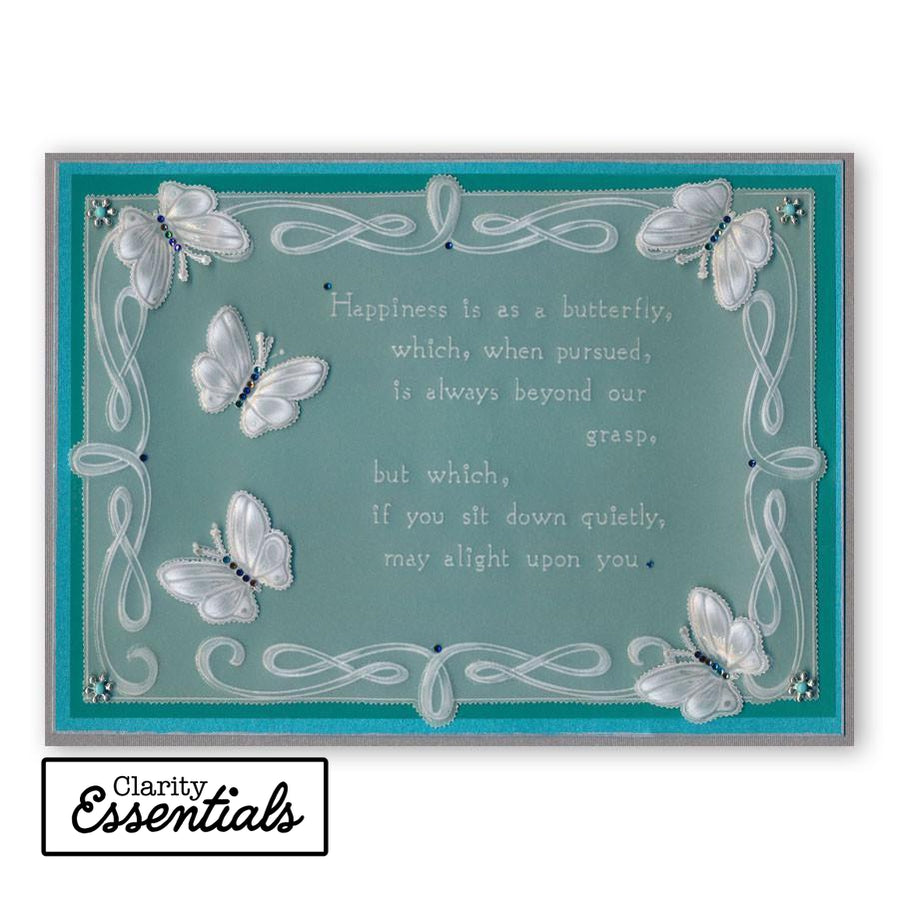 Calligraphy Alphabet A4 Plate Mate for A5 Groovi Plates