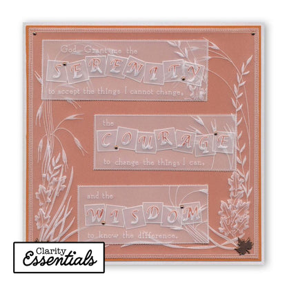 Calligraphy Alphabet A4 Plate Mate for A5 Groovi Plates