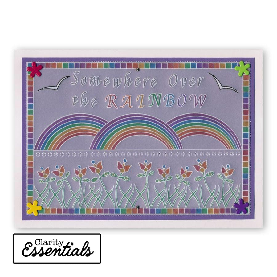 Calligraphy Alphabet A4 Plate Mate for A5 Groovi Plates