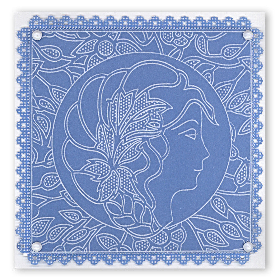 Amaryllis Cameo A6 Square Groovi Plate