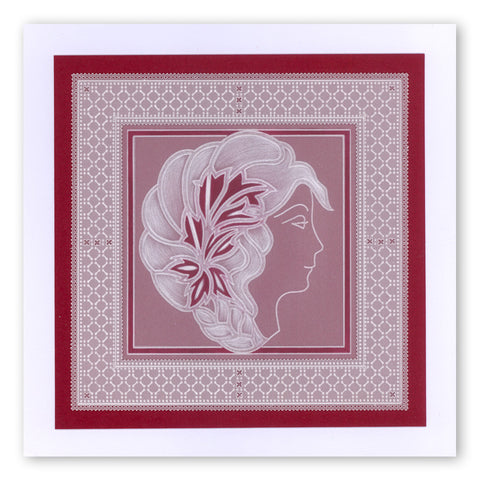 Amaryllis Cameo A6 Square Groovi Baby Plate