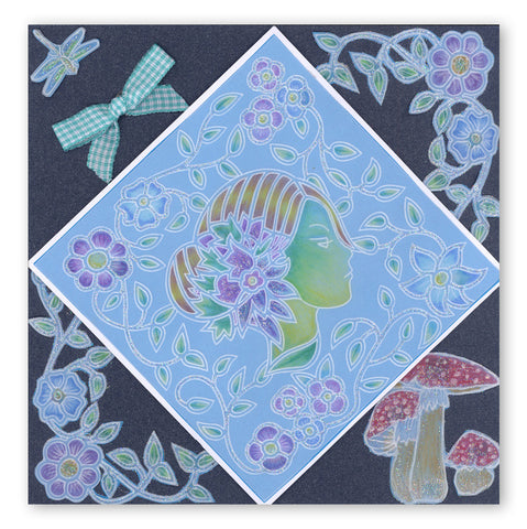 Fleur Cameo A6 Square Groovi Baby Plate