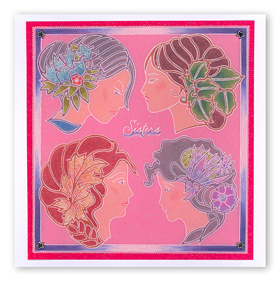 Cameo Ladies A6 Square Groovi Plate Collection