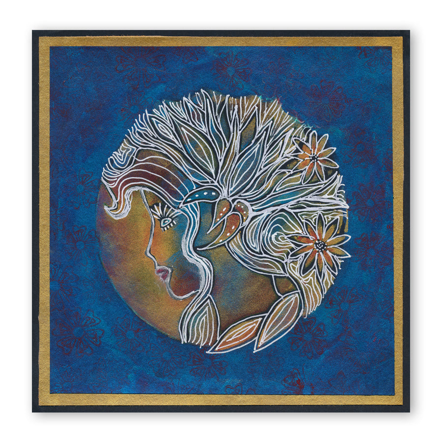 Blossom 7" x 7" Stencil