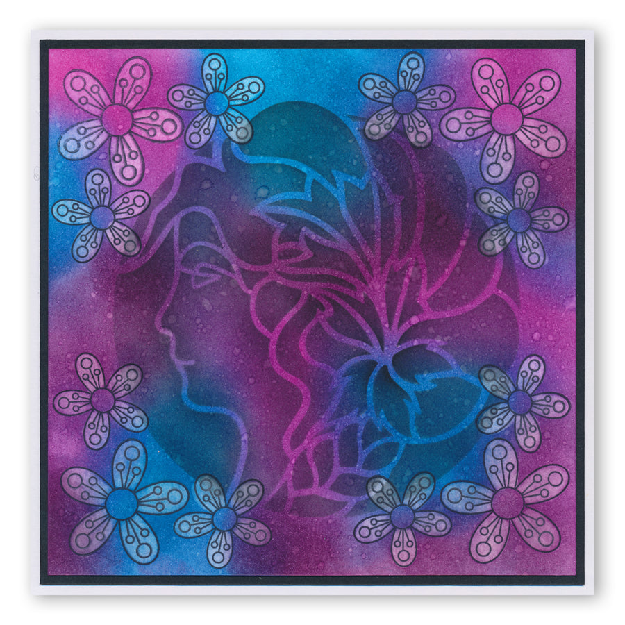 Cameo Ladies 7" x 7" Stencil Collection