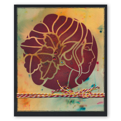 Cameo Ladies 7" x 7" Stencil Collection