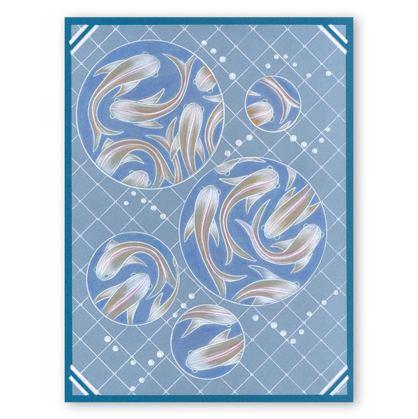 Netting Pattern A5 Square Groovi Plate – Claritystamp