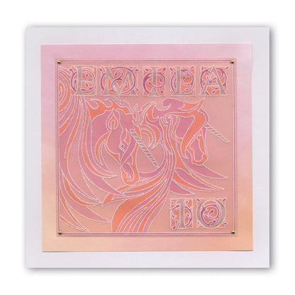 Small Celtic Illuminated Numbers Groovi Spacer Plate for A5 Plate Mate