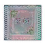 Large Celtic Illuminated Numbers A5 Square Groovi Plate