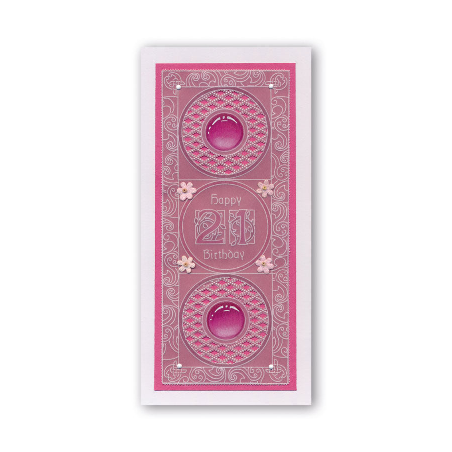 Small Celtic Illuminated Numbers Groovi Spacer Plate for A5 Plate Mate