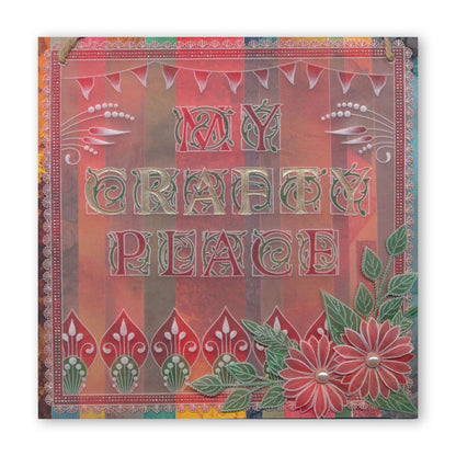 Small Celtic Illuminated Alphabet A5 Square Groovi Plate