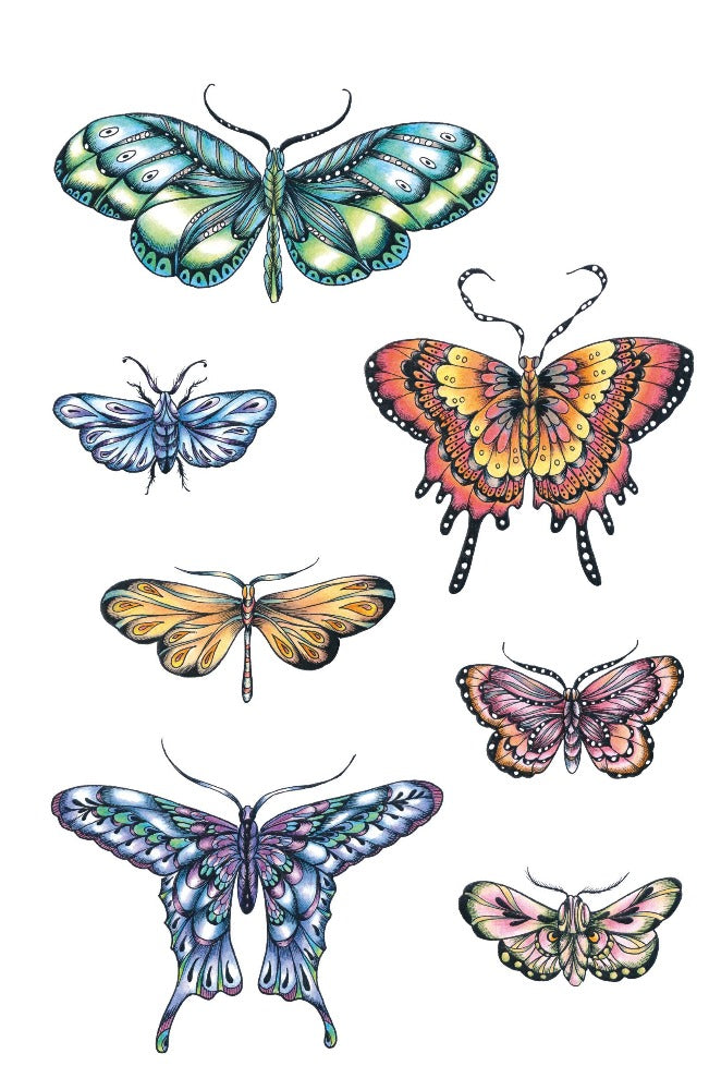 CLEARANCE Butterflies & Moths - Set 1 A5 Stamp & Mask Set