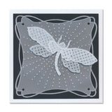 Cherry's Dragonfly & Pretty Flourish A5 Square Groovi Plate