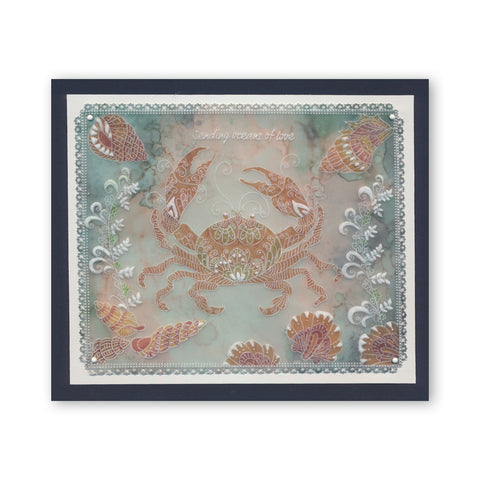 Cherry's Under the Sea Collection A5 Square Groovi Plate Set