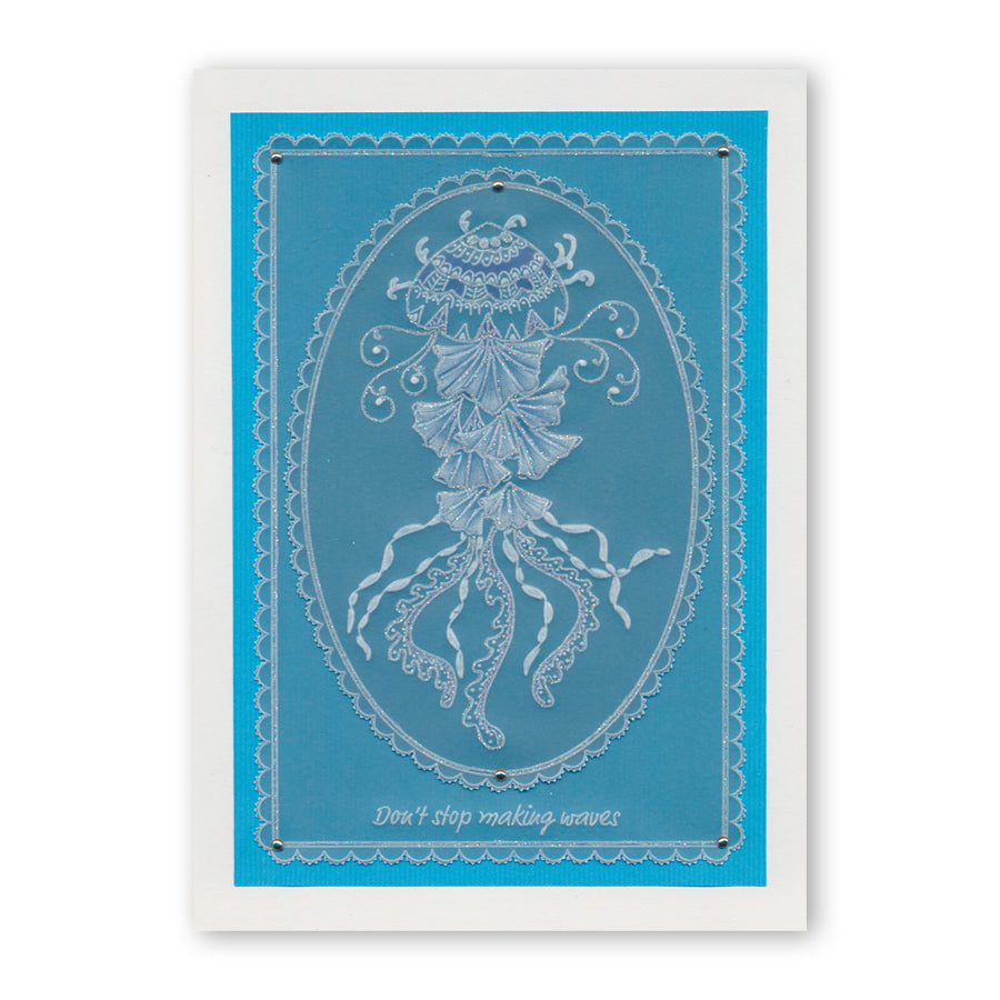 CLEARANCE Under the Sea - Jellyfish A5 Square Groovi Plate