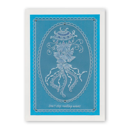 CLEARANCE Under the Sea - Jellyfish A5 Square Groovi Plate