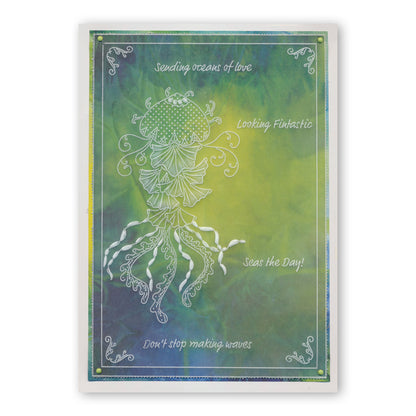 CLEARANCE Under the Sea - Jellyfish A5 Square Groovi Plate