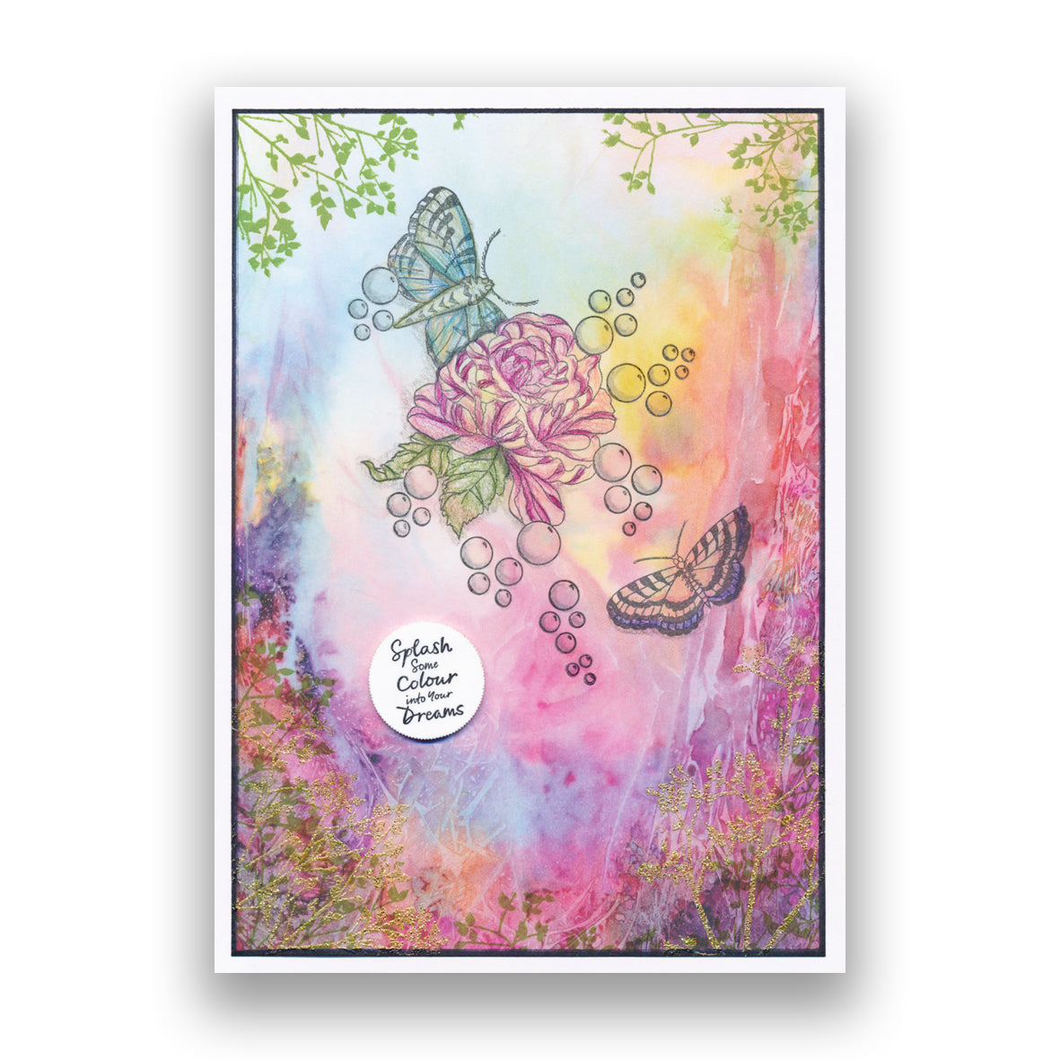 CLEARANCE Create Art in Colour Montage A6 Square Stamp & Mask Set