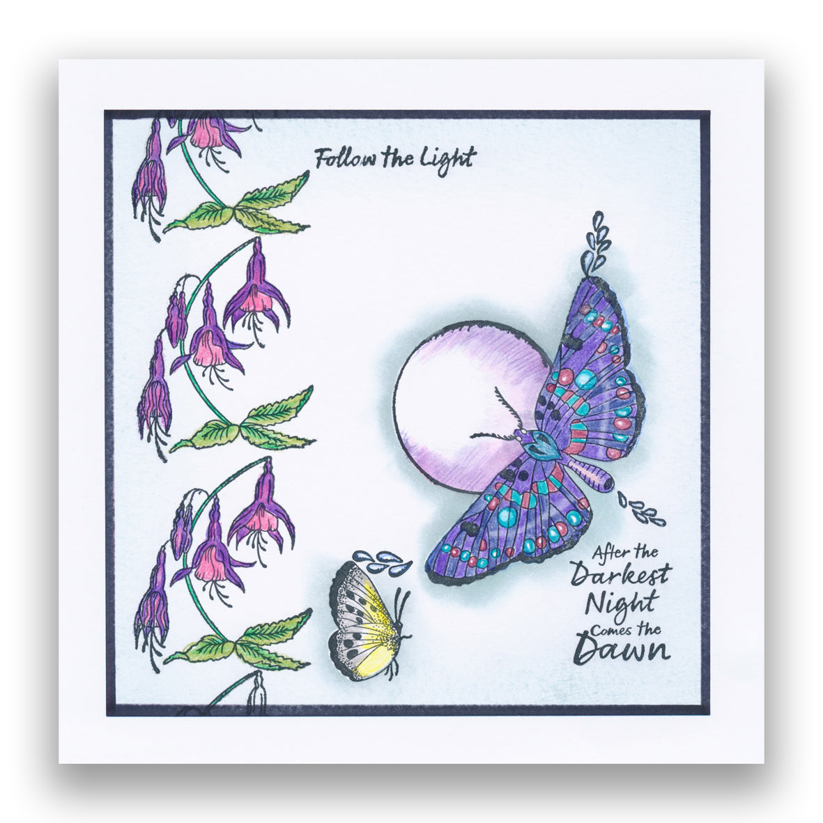 CLEARANCE After the Darkest Night Elements A5 Stamp & Mask Set