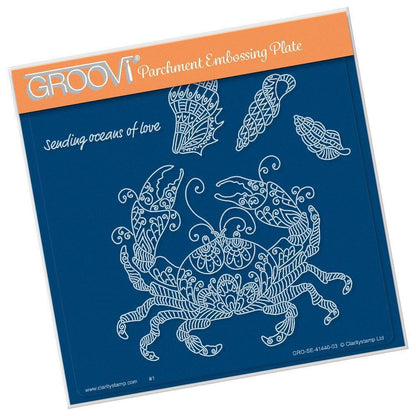 CLEARANCE Under the Sea - Crab A5 Square Groovi Plate