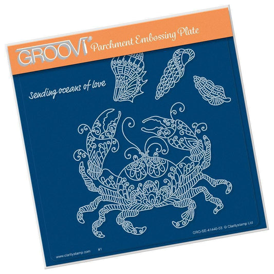 CLEARANCE Under the Sea - Crab A5 Square Groovi Plate