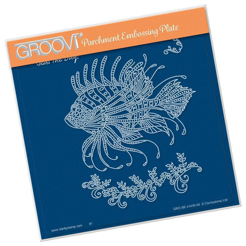 Cherry's Under the Sea - Lion Fish A5 Square Groovi Plate