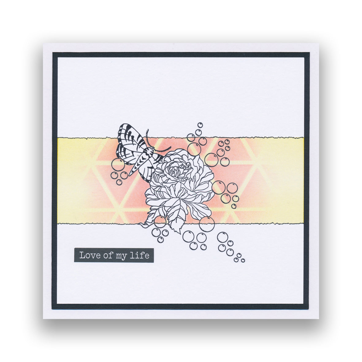 CLEARANCE Create Art in Colour Montage A6 Square Stamp & Mask Set