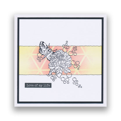 CLEARANCE Create Art in Colour Montage A6 Square Stamp & Mask Set
