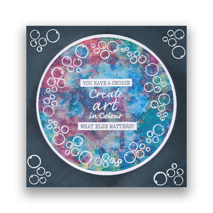 CLEARANCE Create Art in Colour Collage Stamps A5 Stamp & Mask Set