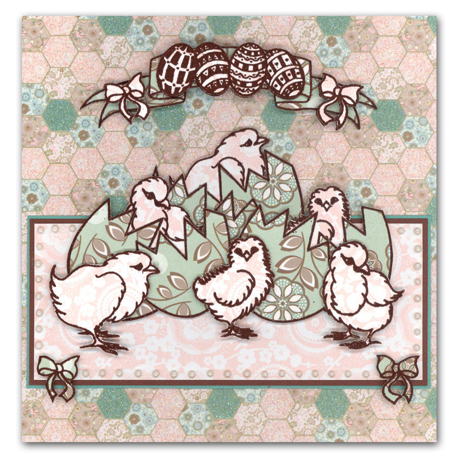 Chicks & Eggs A5 Stamp & Mask Set
