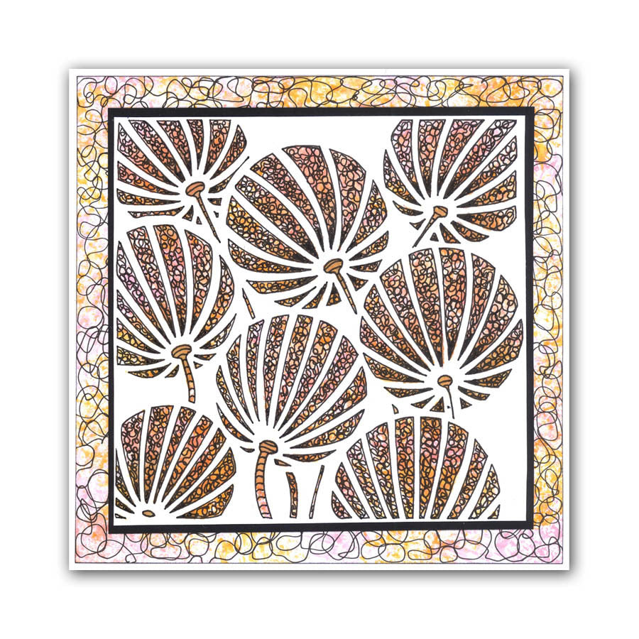 Chinese Lanterns 7" x 7" Stencil