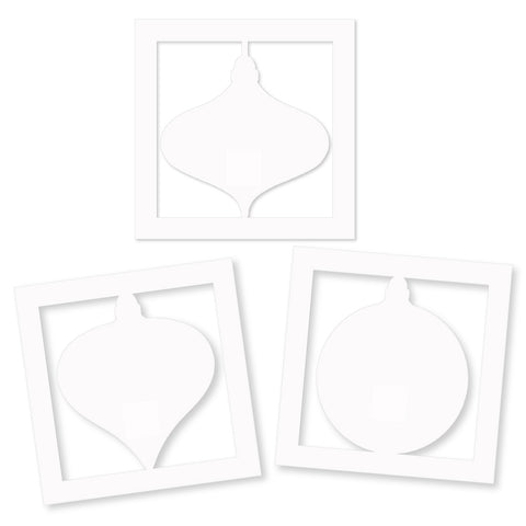 Barbara's Christmas Baubles Aperture Toppers (Pack of 60)